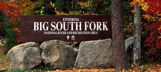 park sign Big South Fork